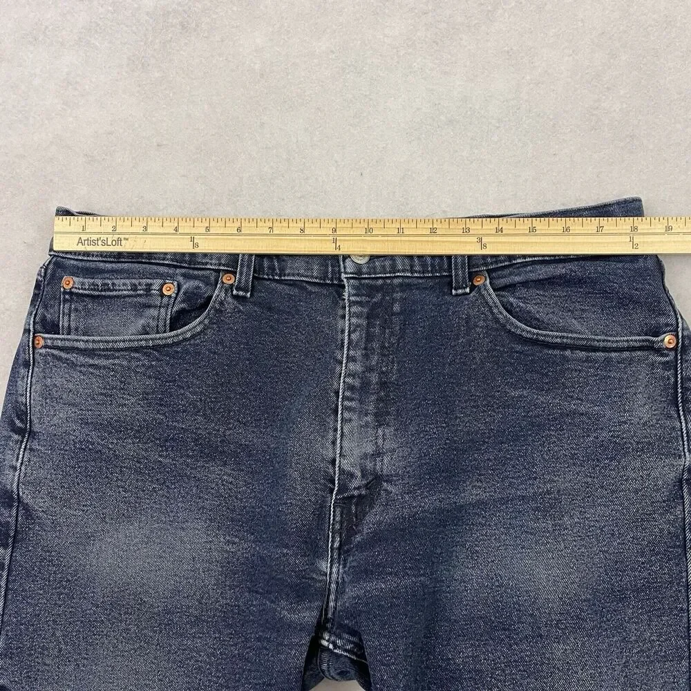 Levis 505 Jeans Mens Size 38X32 Blue Regular Fit Medium Wash Denim